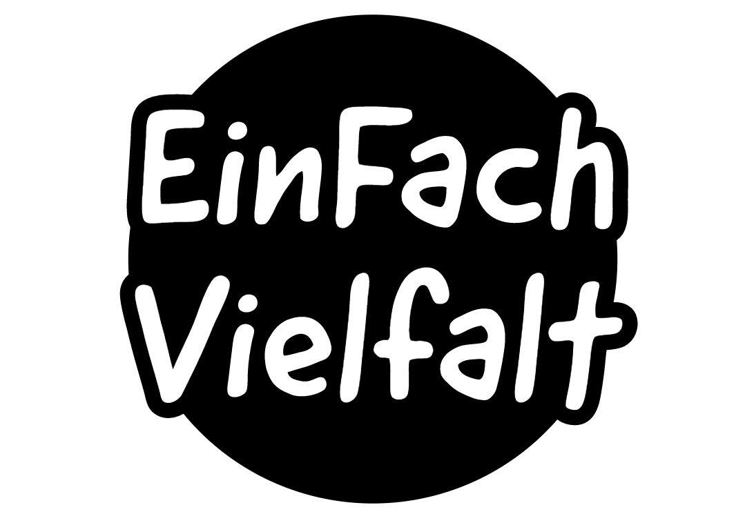 Das Logo von EinFach Vielfalt. Dabei ist das "F" von Fach großgeschrieben.